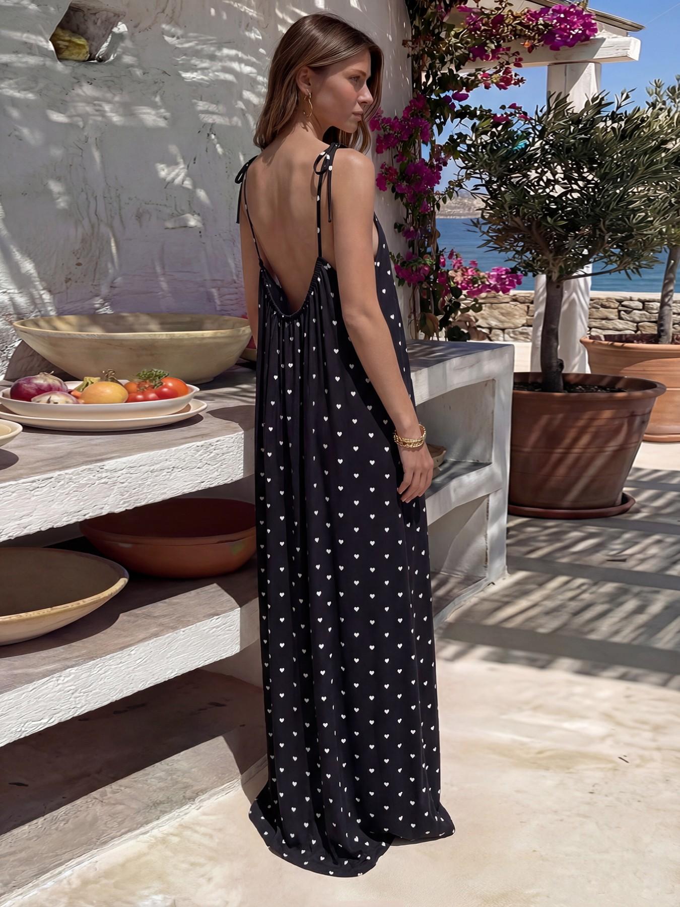 Women Elegant Solid Color Backless Slip Dress(Buy 2 Save $5 )(Buy 3 Save $10)(Buy 4 Save $15)