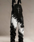 Men's Summer Fashion Faith Cross Print Overalls 2885