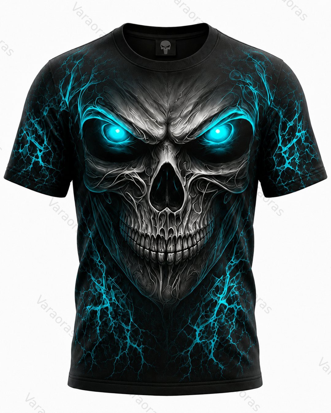 Men's Fashion Skull Print Hoodie & Pants Two-Piece Set 6468