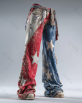 Women's Spring Outdoor Fashion Celebrating the 250th Anniversary of the United States - Stars and Stripes Printed Pants  5147