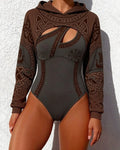 Viking Print Women's Hooded Jumpsuit Two-Piece Set 4989