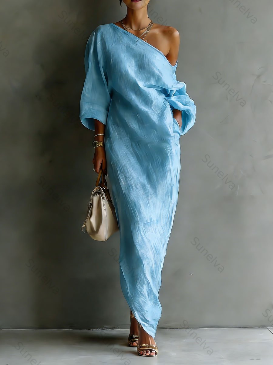 Women's Casual Off-the-shoulder Dress cb0e