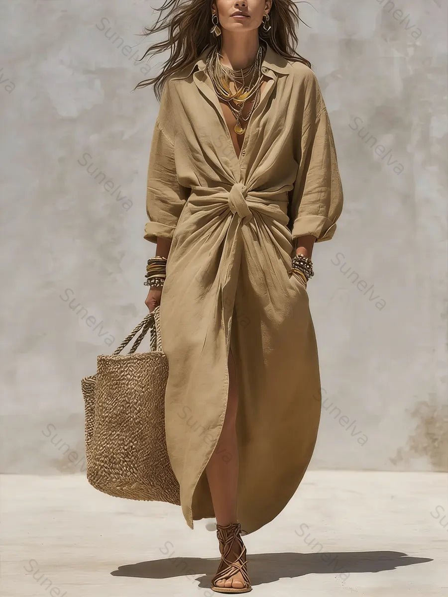 Women's Designer-style Shirt Dress bb94