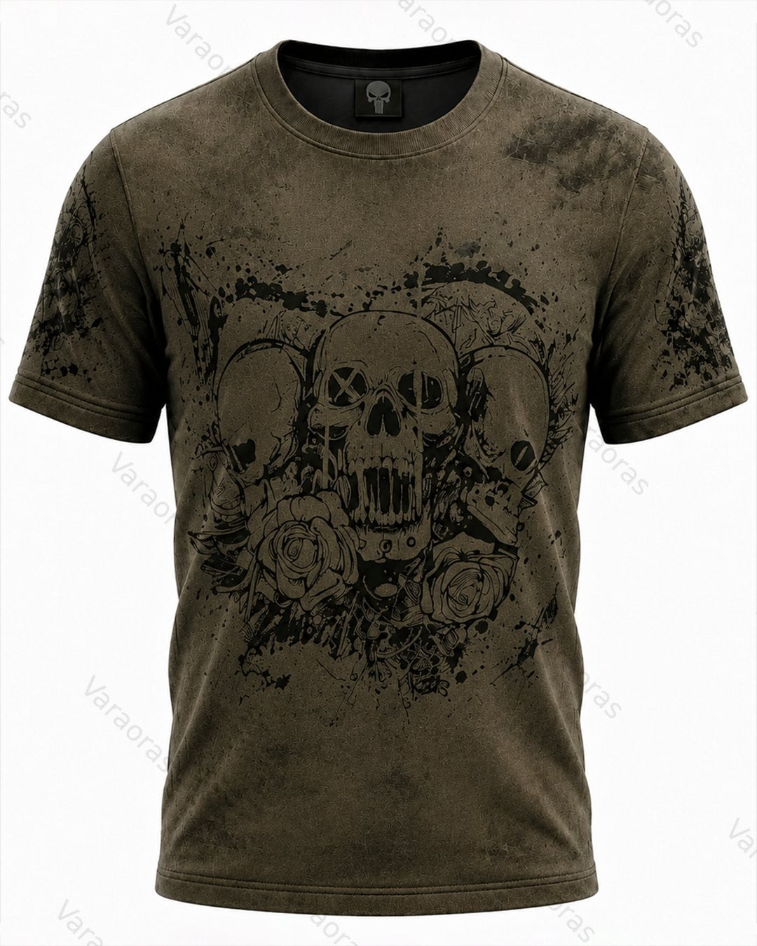 Men's Fashion Skull Print Hoodie & Pants Two-Piece Set 7799
