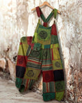 Elegant and Stylish Women's Boho-Style Embroidered Jumpsuit  5874