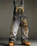 Men's Summer Outdoor Fashion Viking-Embroidered Overalls 3983