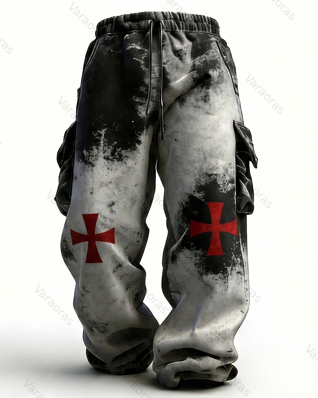 (Short Set) Men's Spring Fashion Color-Block Embroidered Hoodie and Pants Two-Piece Set  4070