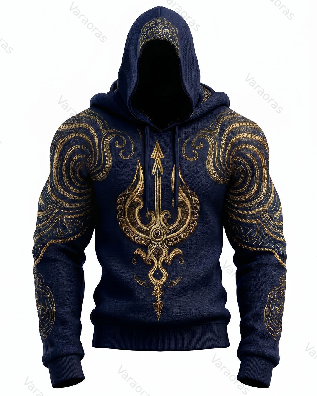 Men's Fashion-Inspired Embroidered Hoodie and Pants Two-Piece Set 8425