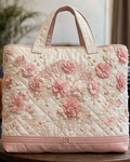 Floral-themed embroidered fashion item: quilted handbag 6578