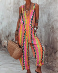 Women's Elegant & Stylish Summer Vacation Embroidered Jumpsuit 2917