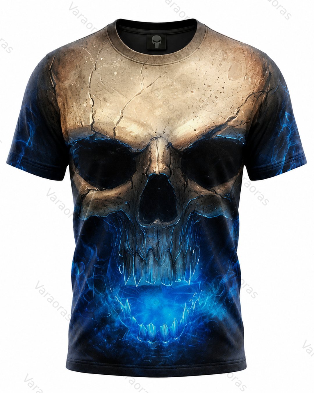 Men's Fashion 3D Skull Print Hoodie & Pants Two-Piece Set 1410