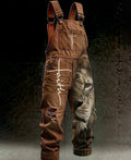 Men's Summer Fashion Faith Cross Print Overalls 9816