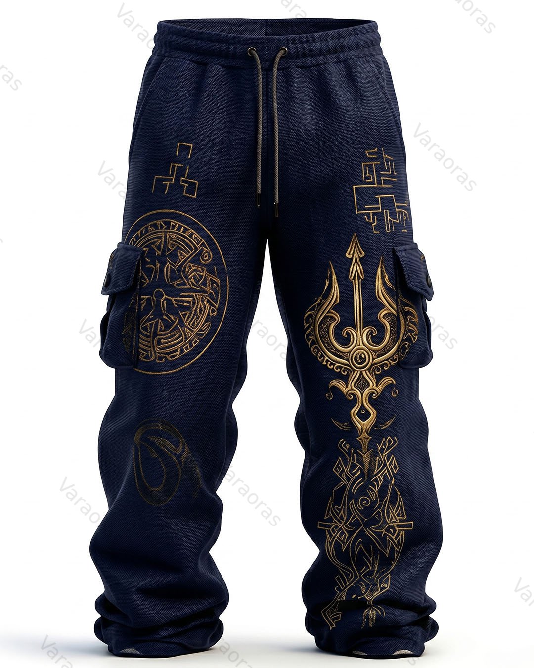 Men's Fashion-Inspired Embroidered Hoodie and Pants Two-Piece Set 8425