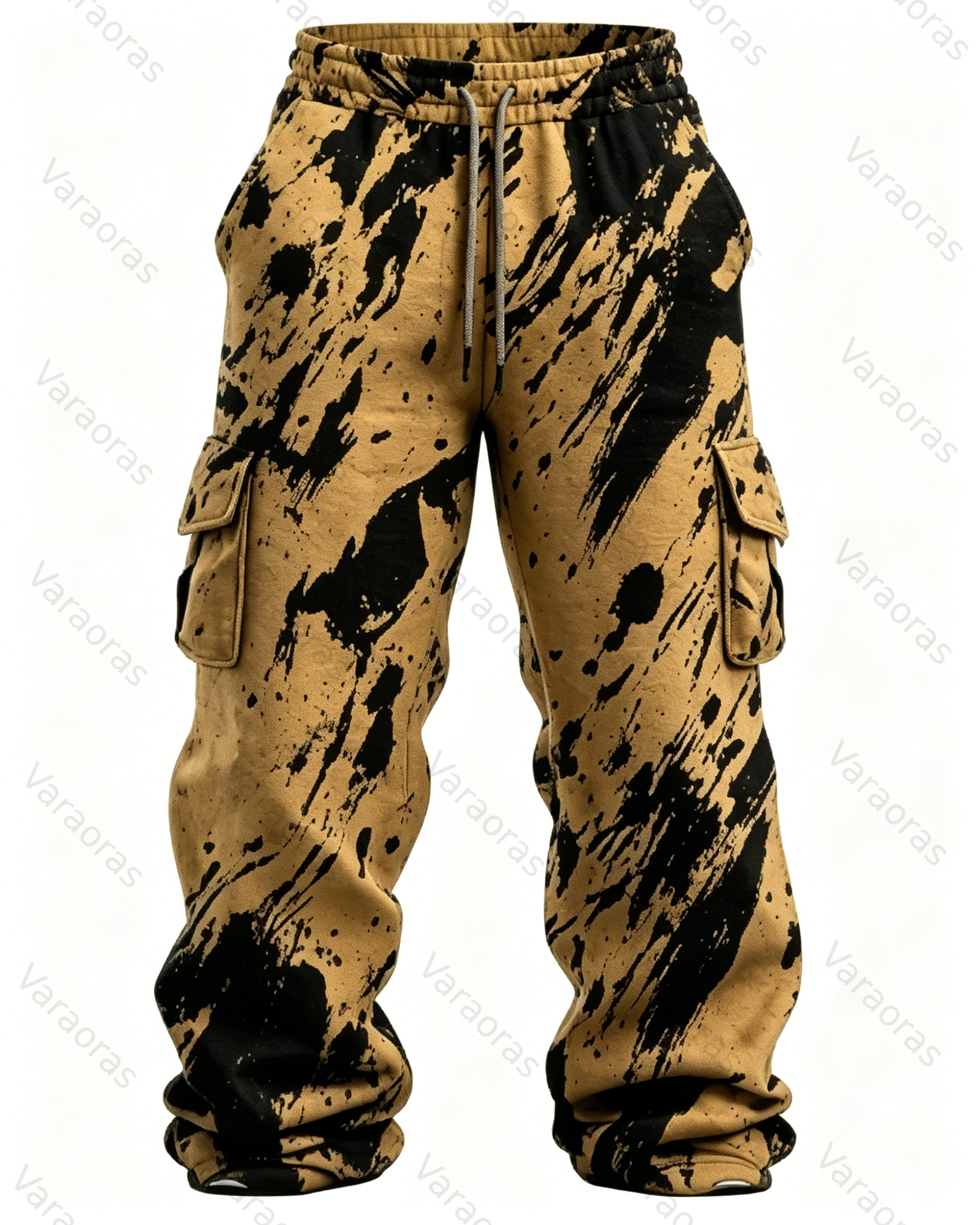 Men's Fashion Viking Contrast Color Embroidered Hoodie & Pants Two-Piece Set 2591