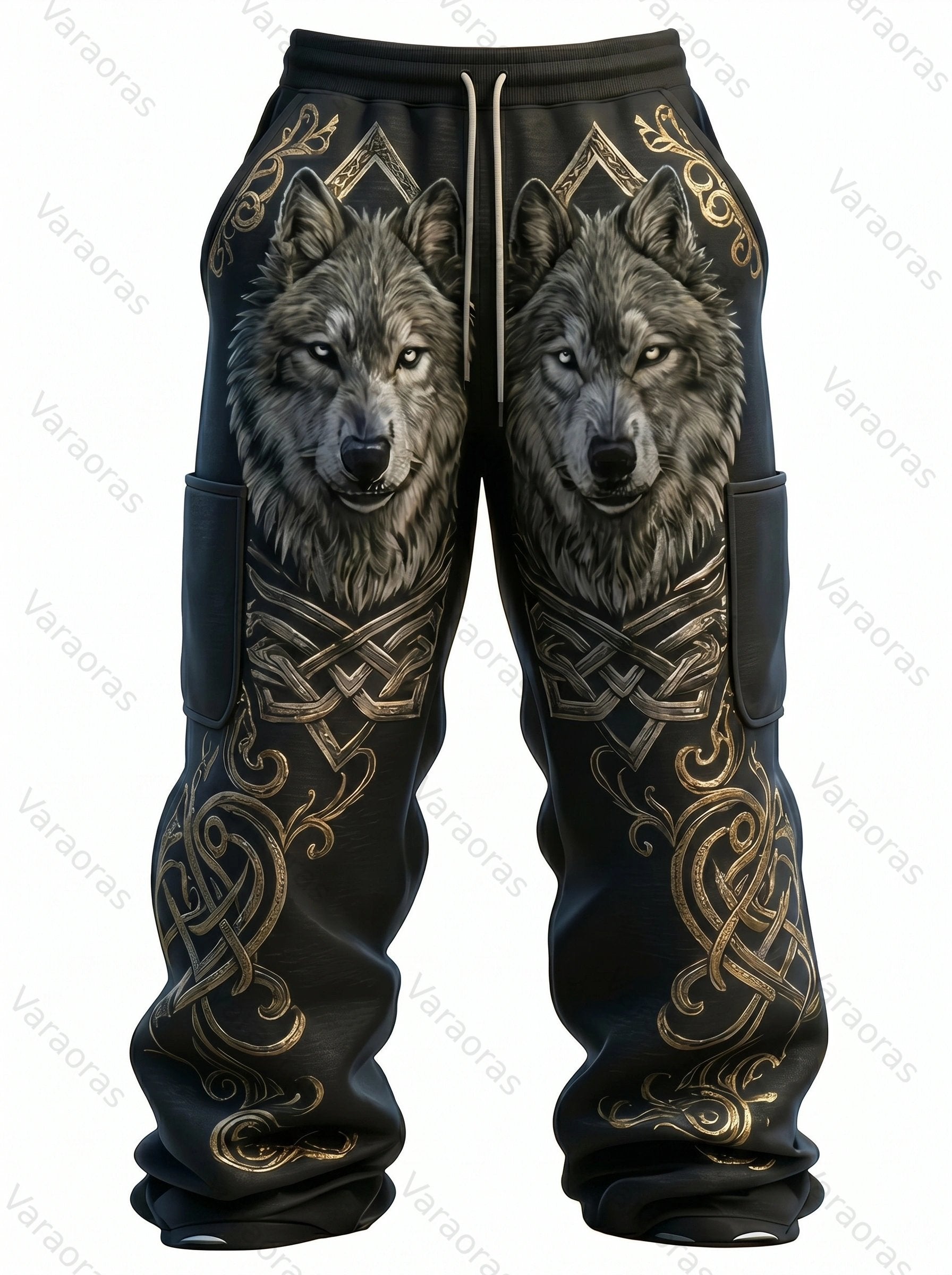 Men's Fashion Embroidered Hoodie and Pants Two-Piece Set  2906
