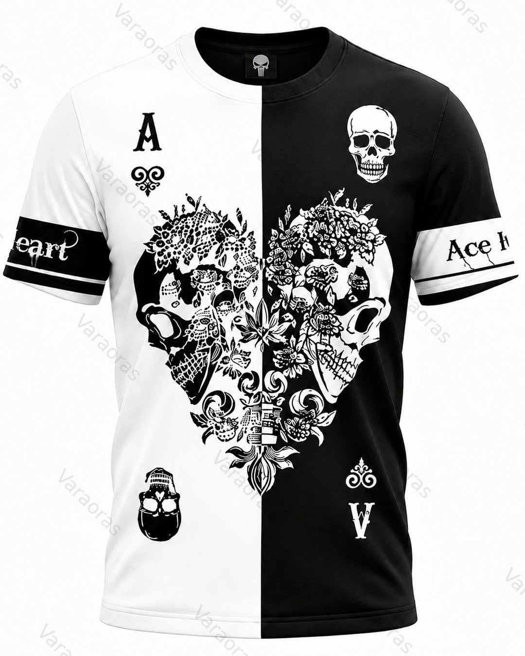 Men's Fashion Skull Print Hoodie & Pants Two-Piece Set 3966