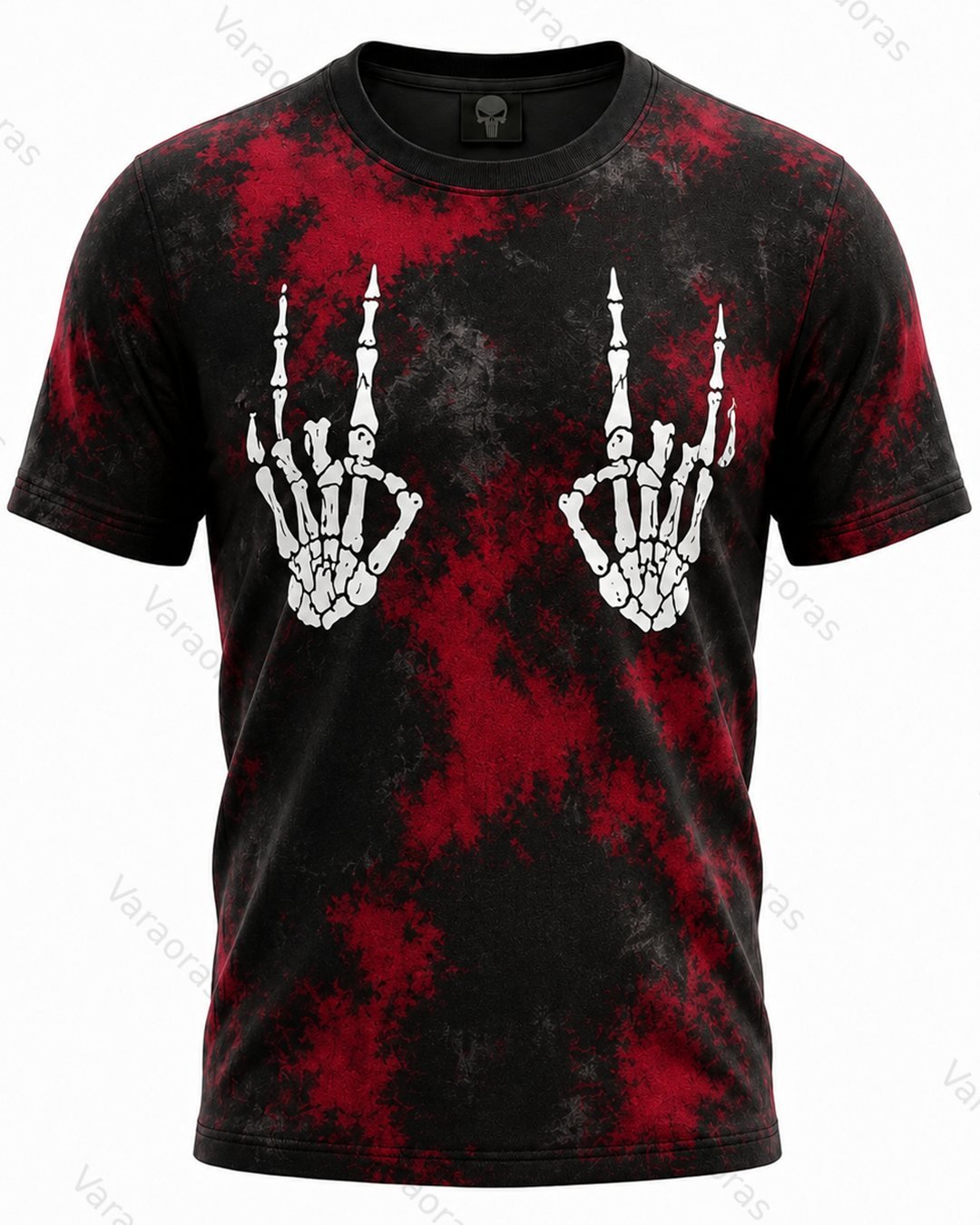 Men's Fashion Skull Print Hoodie & Pants Two-Piece Set 9824